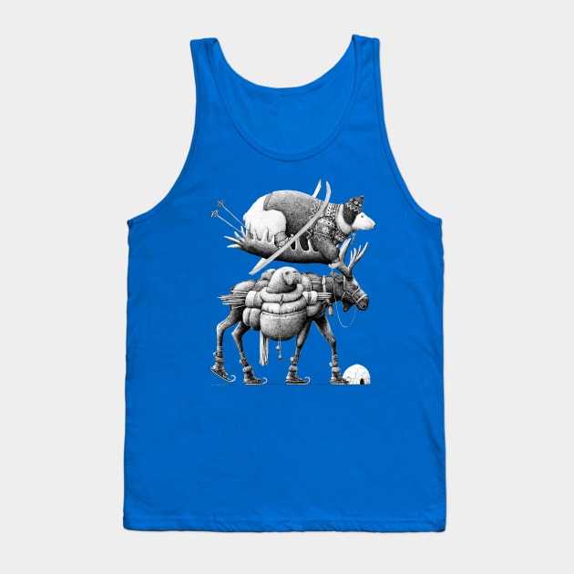 Eland-ijsbeer Tank Top by RedmerHoekstra